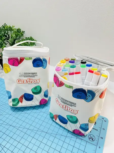 Maleta de marcadores x24 unidades