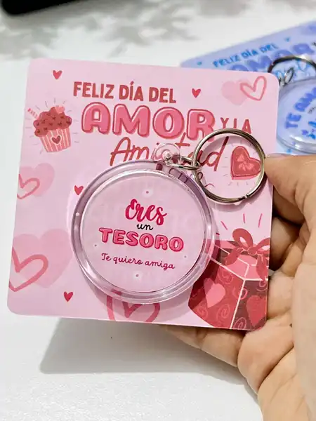 Llaverito en acrílico Amor y Amistad