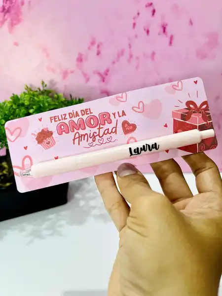 Bolígrafo personalizado Amor y Amistad