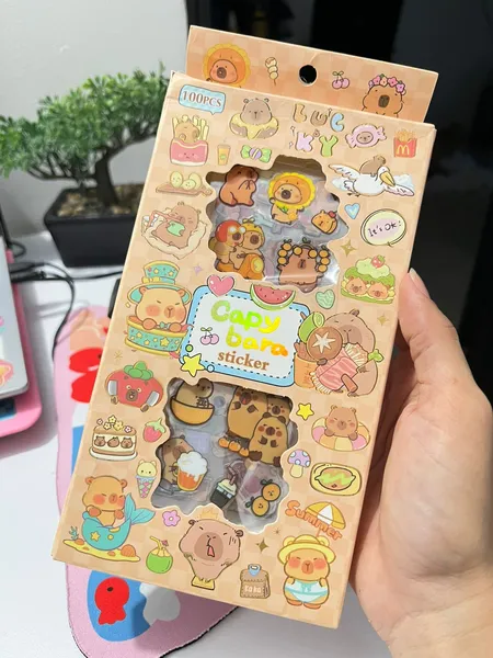 Caja de Stikers Capibara